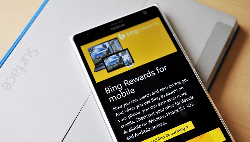 Bing Rewards on WP 8.1
