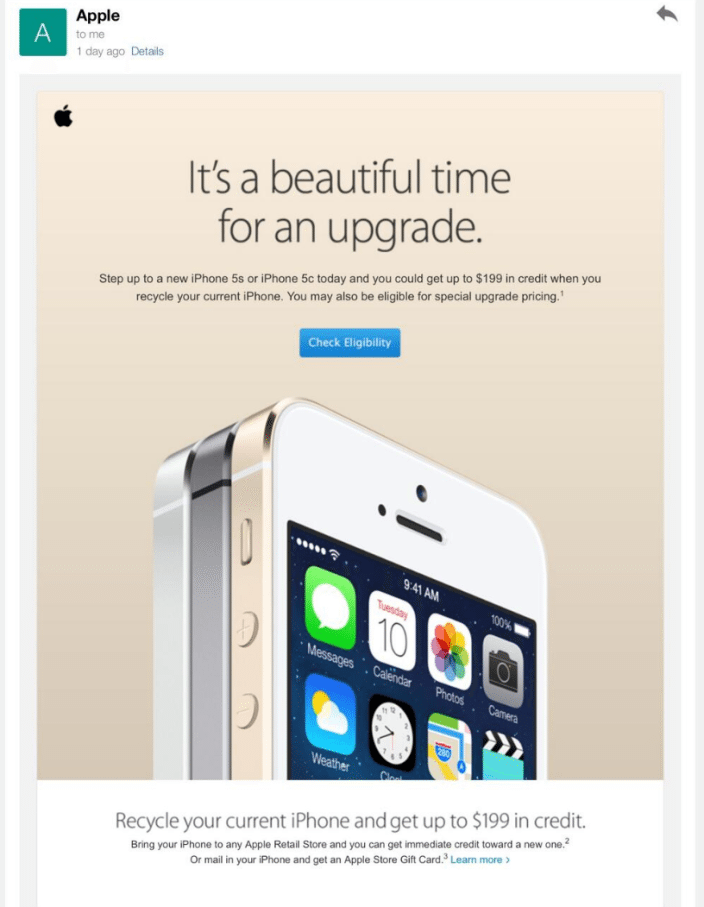 iphone-upgrade-event-mail-promotion