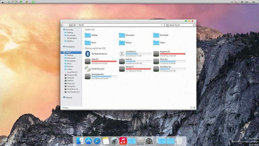 mac osx themes for free for windows 7