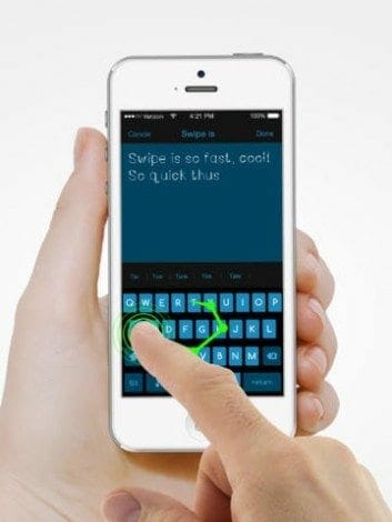 iOS-keyboard-swipe