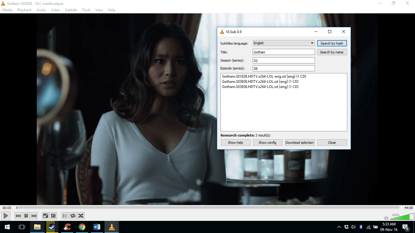VLC VLSUB 0.9.13 Working