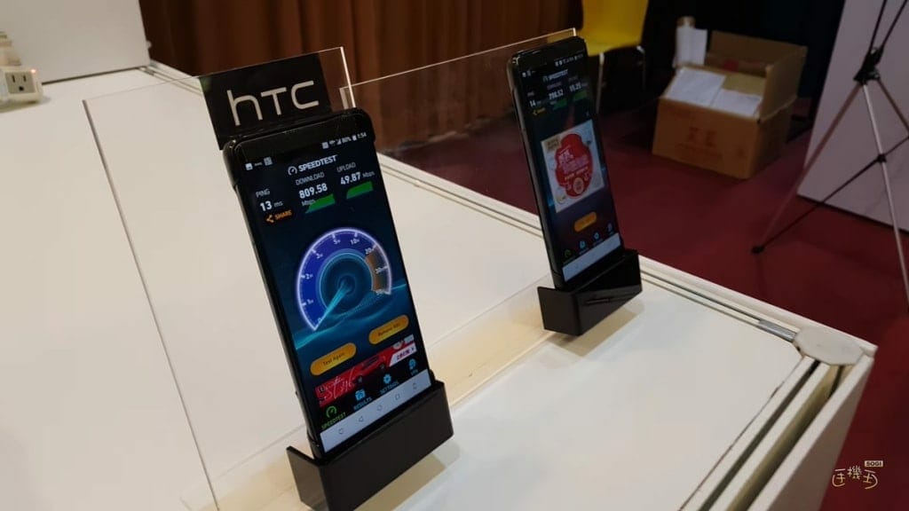 HTC U12 at Taiwan 5G Industry Alliance - Chunghwa Telecom Pilot Team