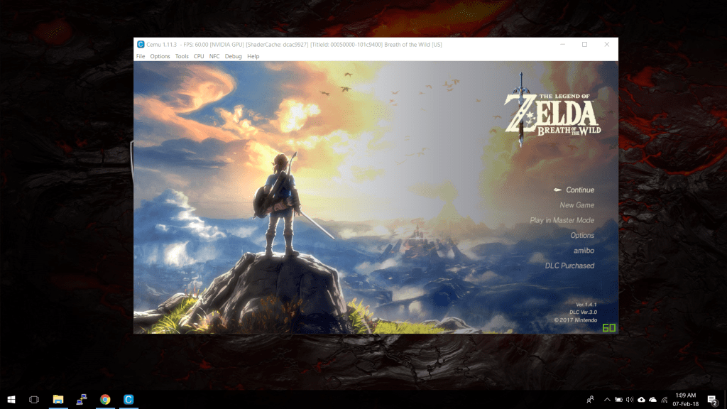 the legends of zelda breath of the wild cemu rom