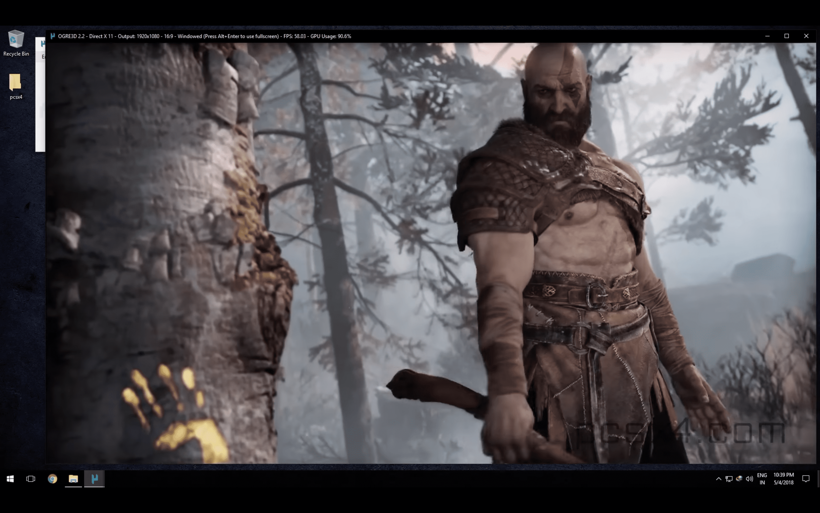 God of War 4 on PC running via PS4 Emulator
