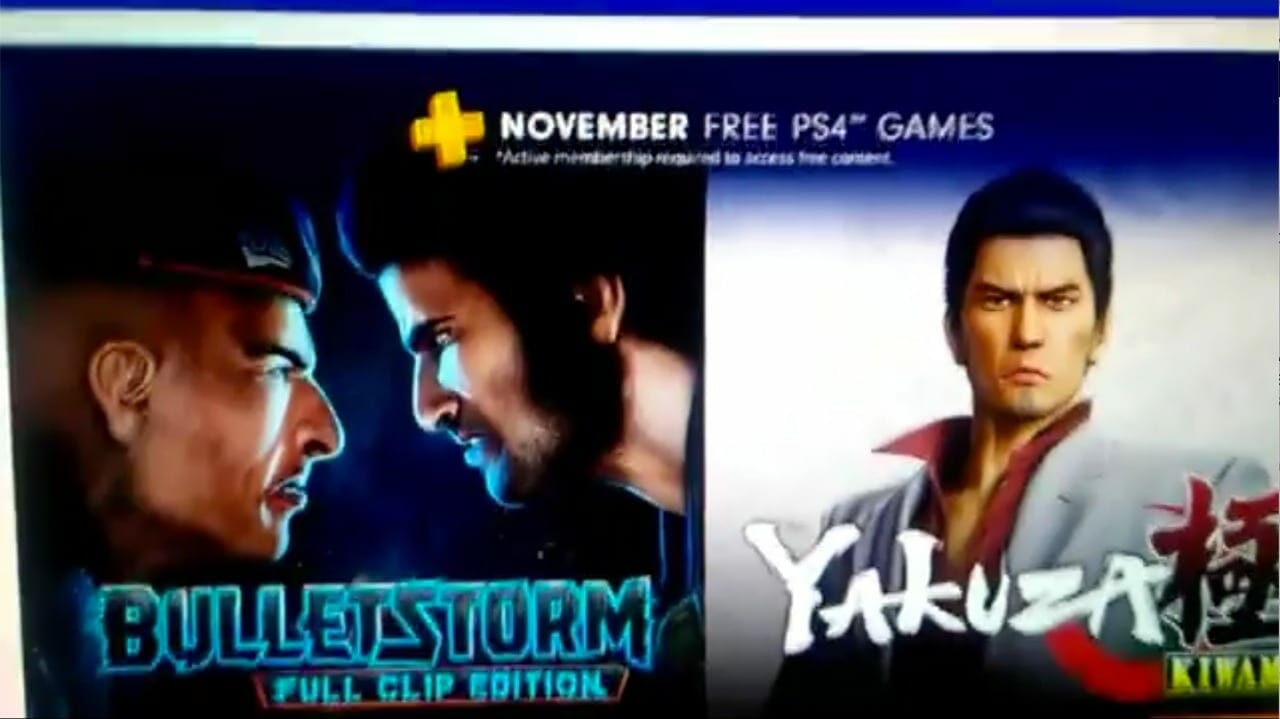 November PlayStation Plus Free Games 2018