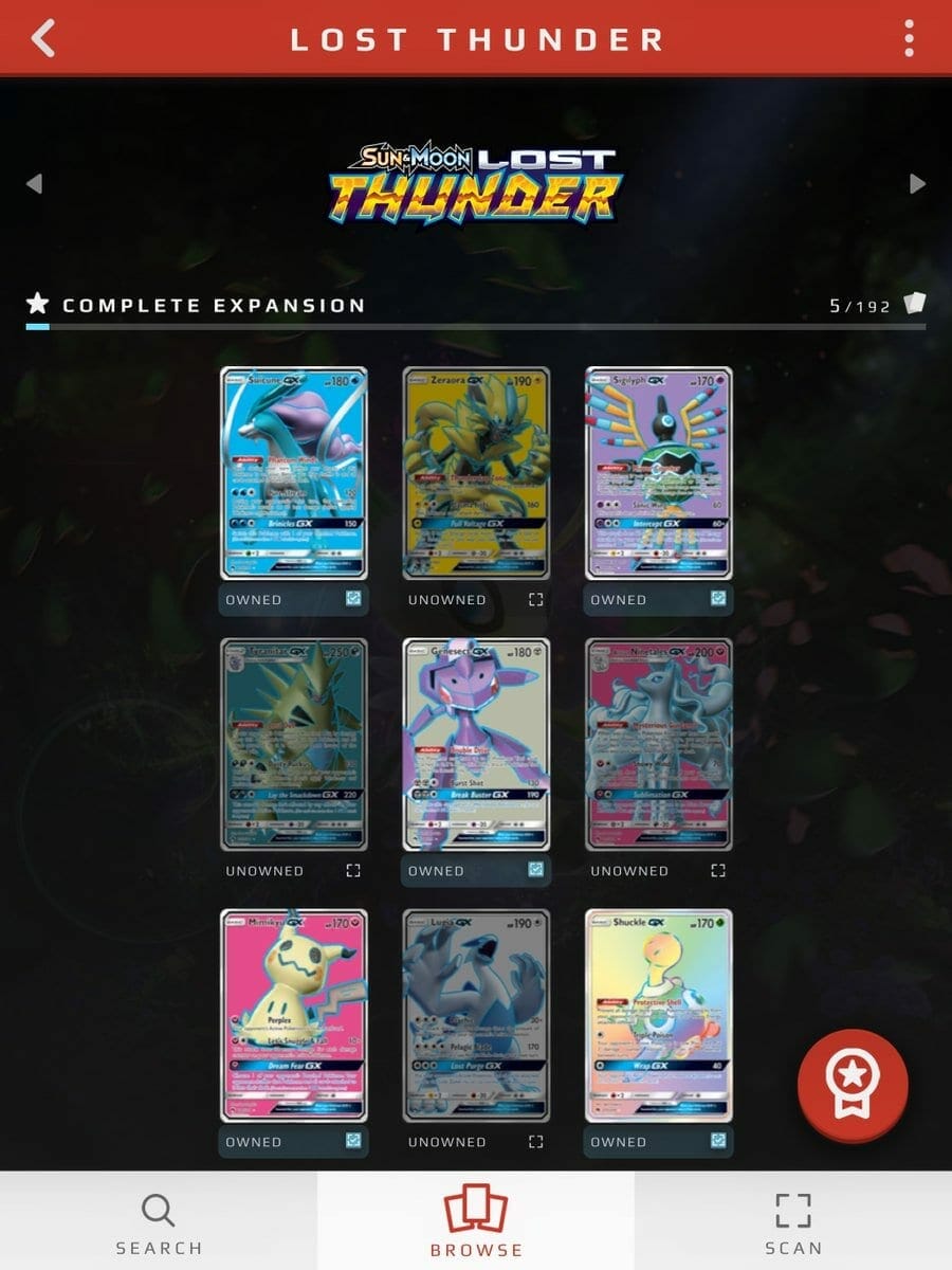 Pokémon Trading Card Game Card Dex App