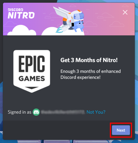 discord nitro epic